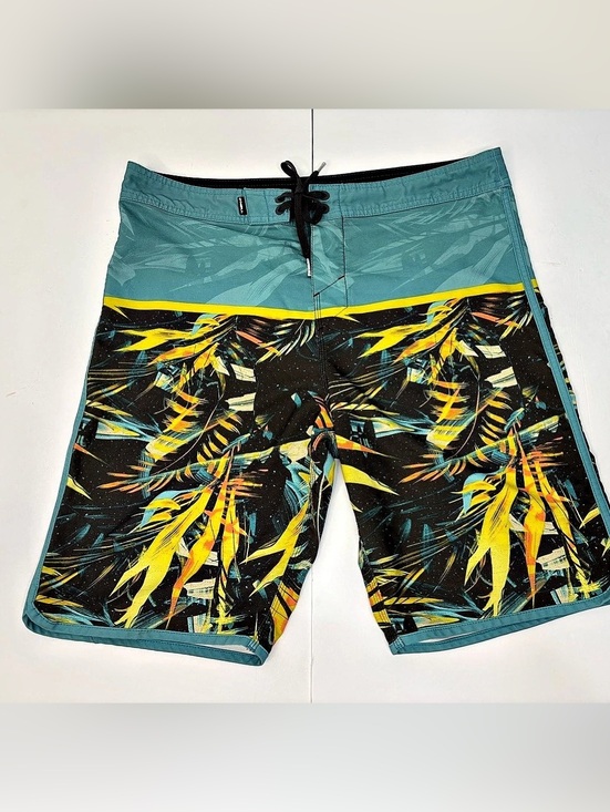O'Neill Other - O'Neill Men's Abstract Board Shorts Blue & Black Waist 33